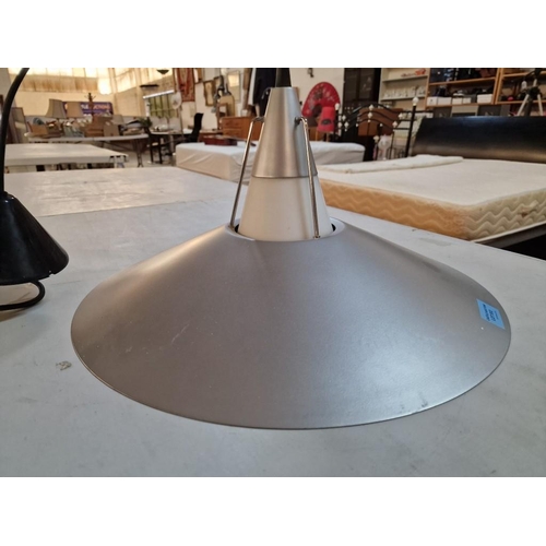 512 - Round Grey Metal Ceiling Light