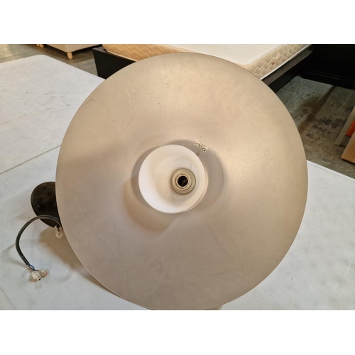 512 - Round Grey Metal Ceiling Light