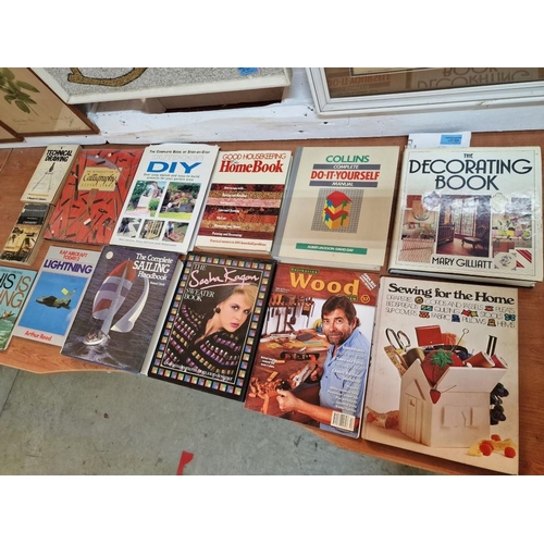 520 - Collection of Assorted Books; Sailing, DIY, Technical Drawing, Sewing, etc