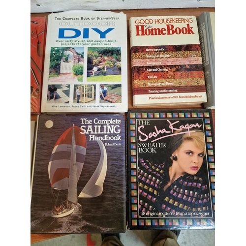 520 - Collection of Assorted Books; Sailing, DIY, Technical Drawing, Sewing, etc