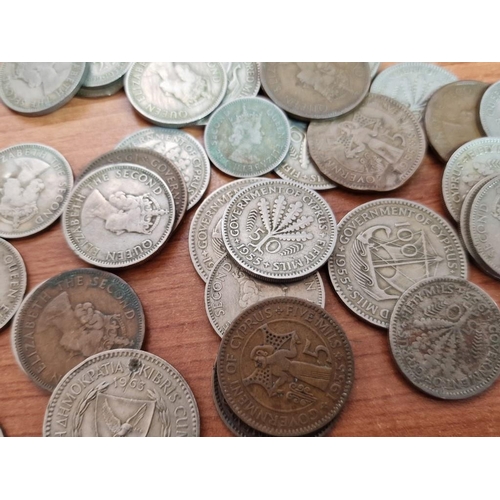 53 - Collection of Coins, Mostly Cyprus / Cypriot, Circa 1950's