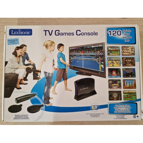 67 - Lexibook TV Games Console with 120 Games, with Box