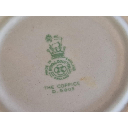 68 - 6 x Royal Doulton 'The Coppice' (# D5803) Coffee Cups & Saucers