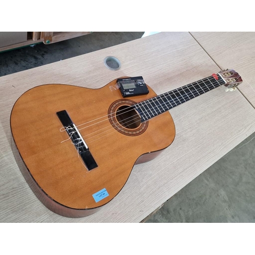 69 - 'Lorenzo' Accoustic Guitar, (Model: 17A), Made in England, Together with 'Belcat' Digital Processing... 