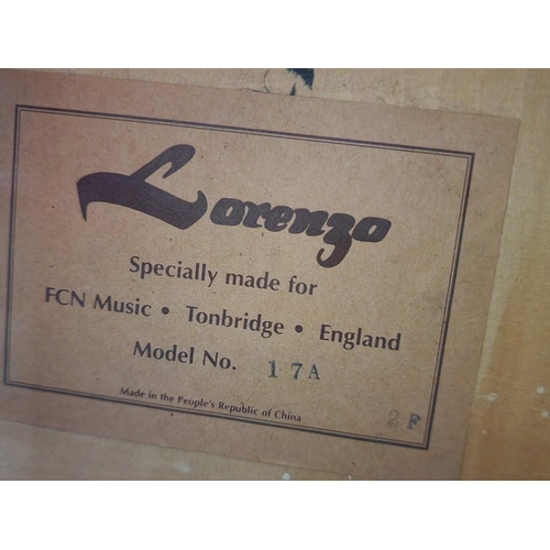 69 - 'Lorenzo' Accoustic Guitar, (Model: 17A), Made in England, Together with 'Belcat' Digital Processing... 