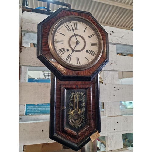 Antique Seikosha 'High Grade Eight Day' Wall Hanging Clock, Made