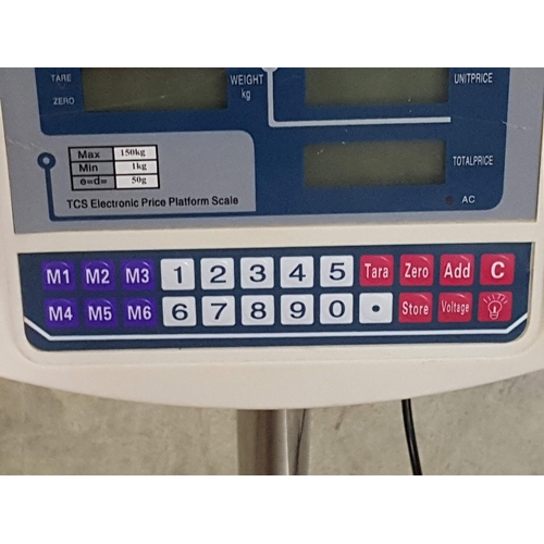 398 - TCS Electronic Price Platform Scale (Max 150kg/ Min 1kg), (Un-Tested)
