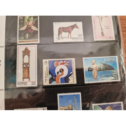 100 - 2 x Sets of 'Cyprus Stamps' Souvenir Packs, Together with 2 x Packs of 'Makarios III' Stamp Sets, (4... 