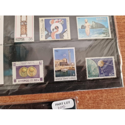 100 - 2 x Sets of 'Cyprus Stamps' Souvenir Packs, Together with 2 x Packs of 'Makarios III' Stamp Sets, (4... 