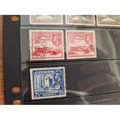 101 - Collection of Early Cyprus Postage Stamps; King George V, Circa 1934, Consecutive Run of 6 Definitiv... 