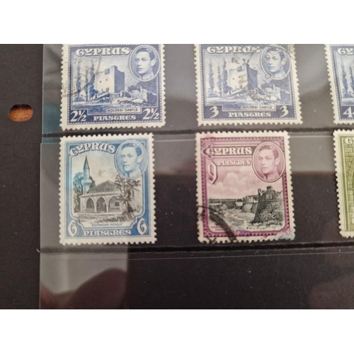 102 - Cyprus Stamps; 1937 'Coronation of King George VI' Set of 3 Stamps: 3/4, 1 1/2 & 2 1/2 Piastre, Toge... 