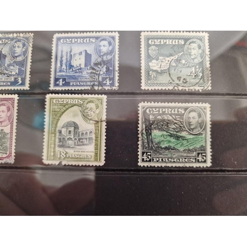 102 - Cyprus Stamps; 1937 'Coronation of King George VI' Set of 3 Stamps: 3/4, 1 1/2 & 2 1/2 Piastre, Toge... 