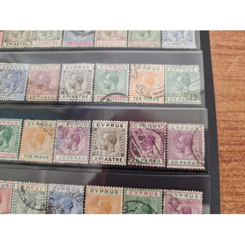 107 - Collection of Antique Cyprus Postage Stamps; King George V, Circa 1910-1925), (63)