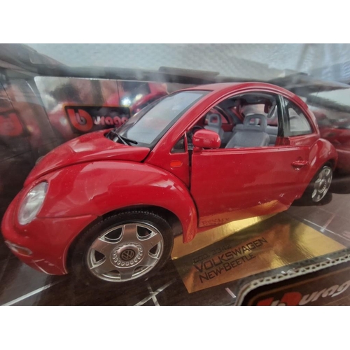 197 - Burago 'Gold Collection' 1/18 Scale Mode of VW Volkswagen Beetle (Code: 3342) in Original Box