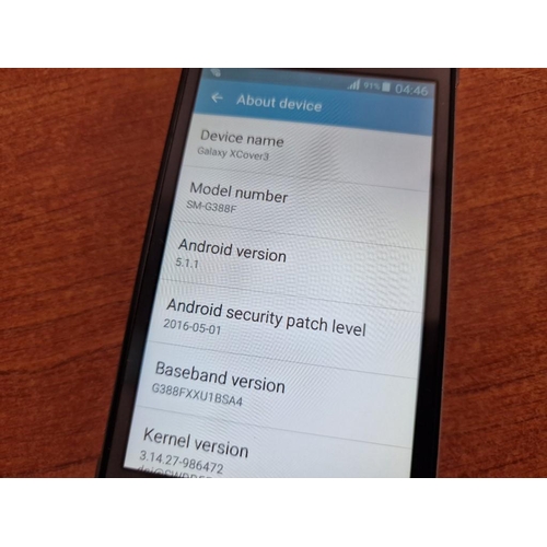 99 - Samsung Galaxy Xcover 3 Mobile Phone, (Model: SM-G388F), Dark Silver, * Tested and Working, Factory ... 