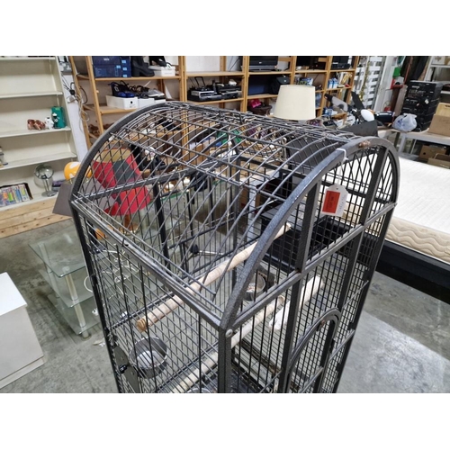 188 - Large Decorative Bird / Parrot Cage with Wheels, (Approx. 155 x 61 x 56cm)