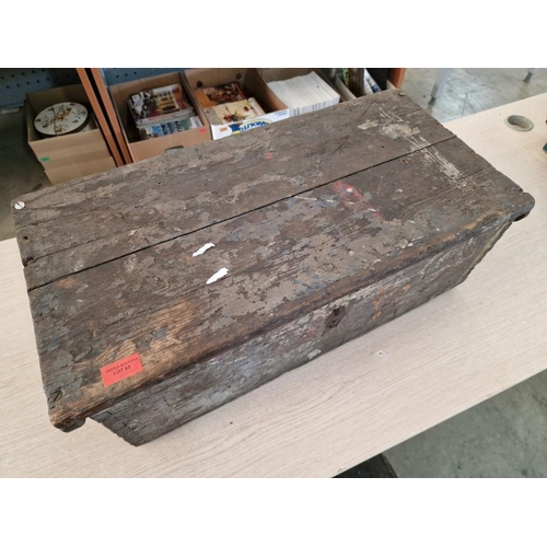 63 - Vintage Wooden Ammunition Box, (Approx. 65 x 33 x 22cm)