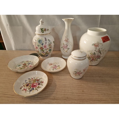 204 - Collection of Decorative Named Porcelain Items; Royal Doulton 'Mystic Dawn' Vase, Urn and Lidded Pot... 