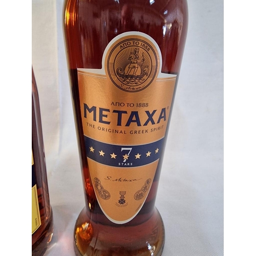 4C - 2 x Bottles of Metaxa, 'The Original Greek Spirit'; 5 Stars, 38%, 700ml, in Original Box, and 7 Star... 