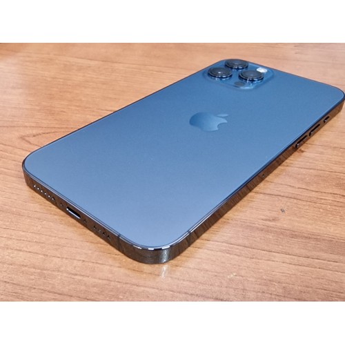 97 - Apple iPhone 12 Pro Max, Pacific Blue, 128GB, (Model: A2411) in Original Box and Looks UNUSED * Basi... 