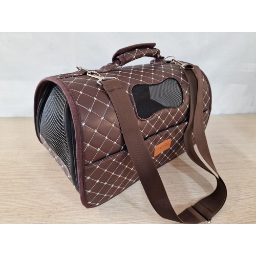 154 - 'CAMON' Pet Carrier / Cat or Small Dog Travel Bag, (Approx. 42 x 27 x 24cm)