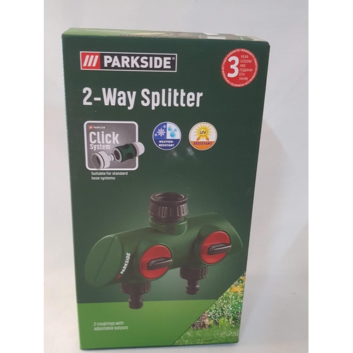 215 - Parkside Garden Tools / Accessories 2 - Way Splitter and 2 x Water Meter (All Boxed, Un-Used, Un-Tes... 