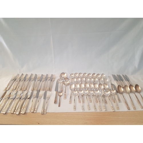 Community Cutlery Silver Plated Dish High Ornate Handles (82pcs)