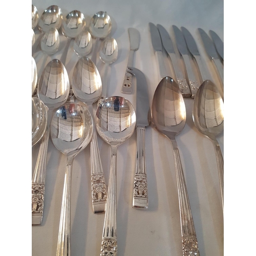 Community Cutlery Silver Plated Dish High Ornate Handles (82pcs)