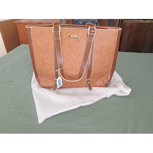 728 - Camel Colour Shoulder Shopping Bag