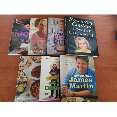 729 - Collection of Cooking Books by Rosemary Conley, Gary Rhodes, Paul, Hollywood and Others (7pcs)