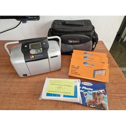 737 - Epson 'PictureMate' Personal Photo Lab Compact Printer, (Model: B271A), with Qty of Toner Cartridges... 