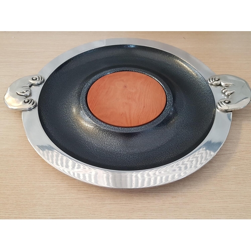 139 - Carrol Boyes Aluminum Round Tray (Ø44cm) with 