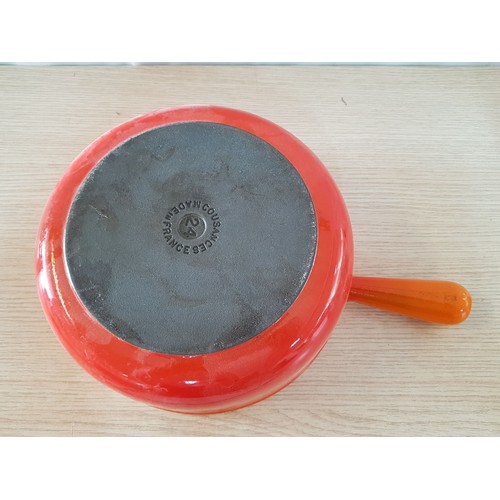 510 - Large Modern Creuset Cast Iron Enamel Frame Orange Red (Ø24cm Saucepan)