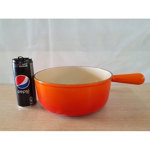 510 - Large Modern Creuset Cast Iron Enamel Frame Orange Red (Ø24cm Saucepan)