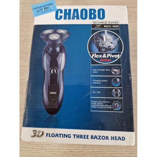 752 - Chaobo Rechargeable Electric Razor with Floating Three Razor Head, (Model: RSCX-9600) with Box