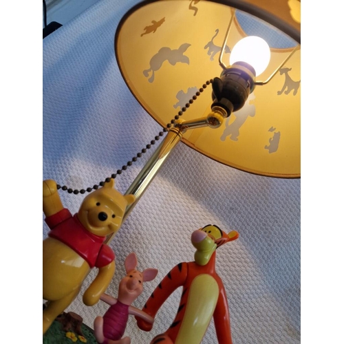 79 - Vintage Disney 'Pooh & Friends' (Winnie the Pooh, Tigger and Piglet) Table / Bed Side Lamp,  (Model:... 