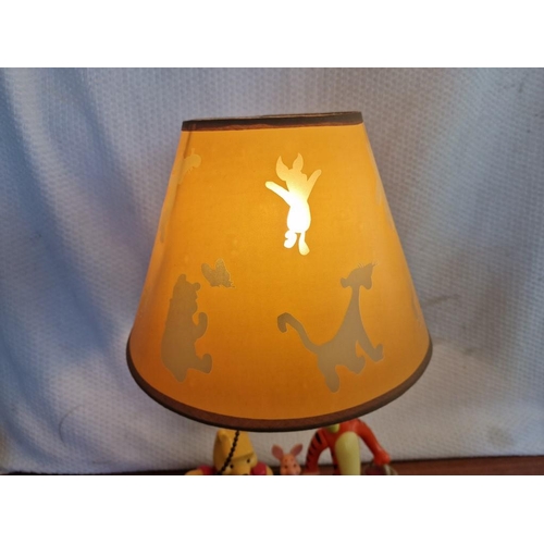 79 - Vintage Disney 'Pooh & Friends' (Winnie the Pooh, Tigger and Piglet) Table / Bed Side Lamp,  (Model:... 