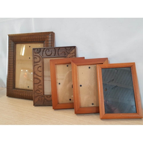 517 - Collection of 5 x Different Wooden Photo Frames