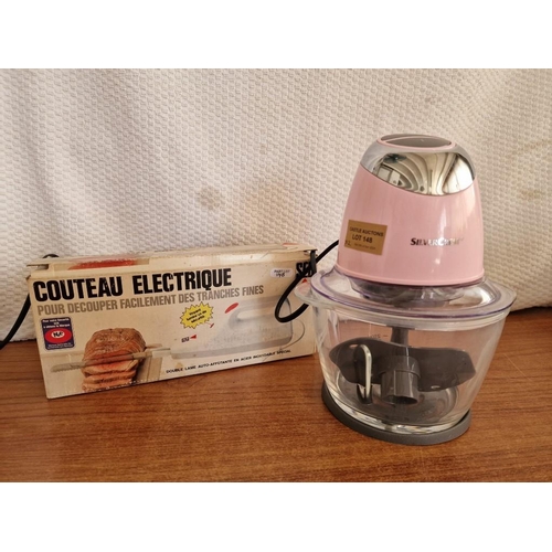 148 - Silver Crest Mini Chopper (Model: SMZC 500 C2), Pink Colour, Looks Unused, * Basic Test & Working *,... 