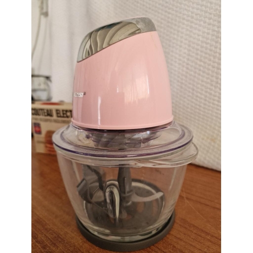 148 - Silver Crest Mini Chopper (Model: SMZC 500 C2), Pink Colour, Looks Unused, * Basic Test & Working *,... 