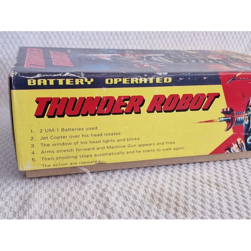 778 - Vintage Tin 'Thunder Robot' Toy in Original Box, Battery Operated, #ME200,