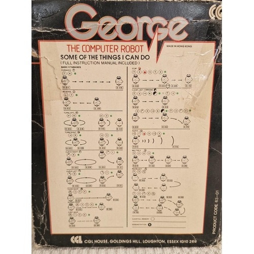 779 - Vintage 'George' The Computer Robot, by 'CGL Electronic Toys', #60-01, in Original Box