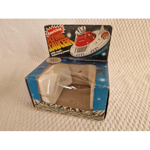 782 - 2 x Vintage Tin Space Age Toys; Bump & Go Space Ship X-52 #126 with Original Box, Together with 'Ech... 