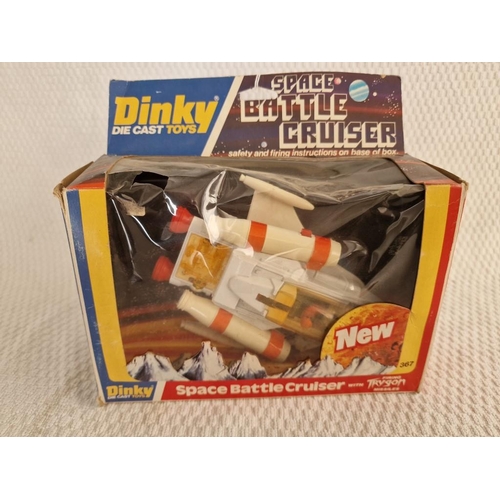 785 - Vintage Dinky Die Cast Toys 'Space Battle Cruiser' #367 in Original Box, Circa 1970's