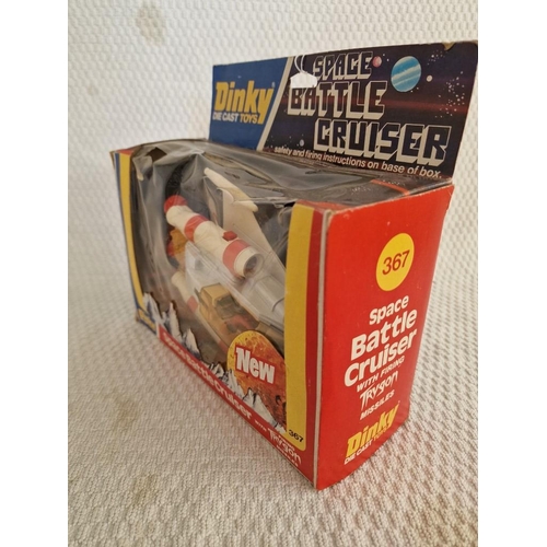 785 - Vintage Dinky Die Cast Toys 'Space Battle Cruiser' #367 in Original Box, Circa 1970's