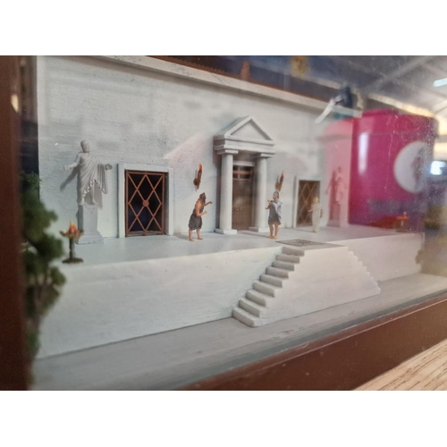 786 - 3D Box Frame with Grecian Style Building