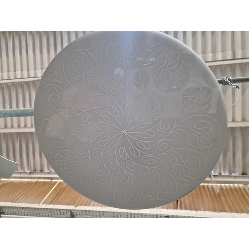 788 - 'Masiero', Large Round Glass Wall Light with Decorative Celtic Design, (Model: DECO'APL 60) Unused, ... 