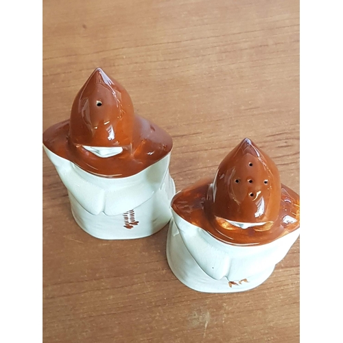 124A - Cinque Ports Pottery; Monk Slat and Pepper Holder Set (H:19.5cm each)