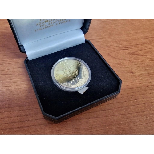 10B - Aris Football Club, Limassol: Solid 18ct Gold '75 Years' Commemorative Medal, Limited Edition No. 02... 