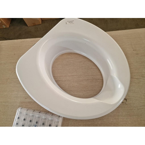 54 - Toilet Seat Riser, Together with Pill Dispenser / Organiser, (2)